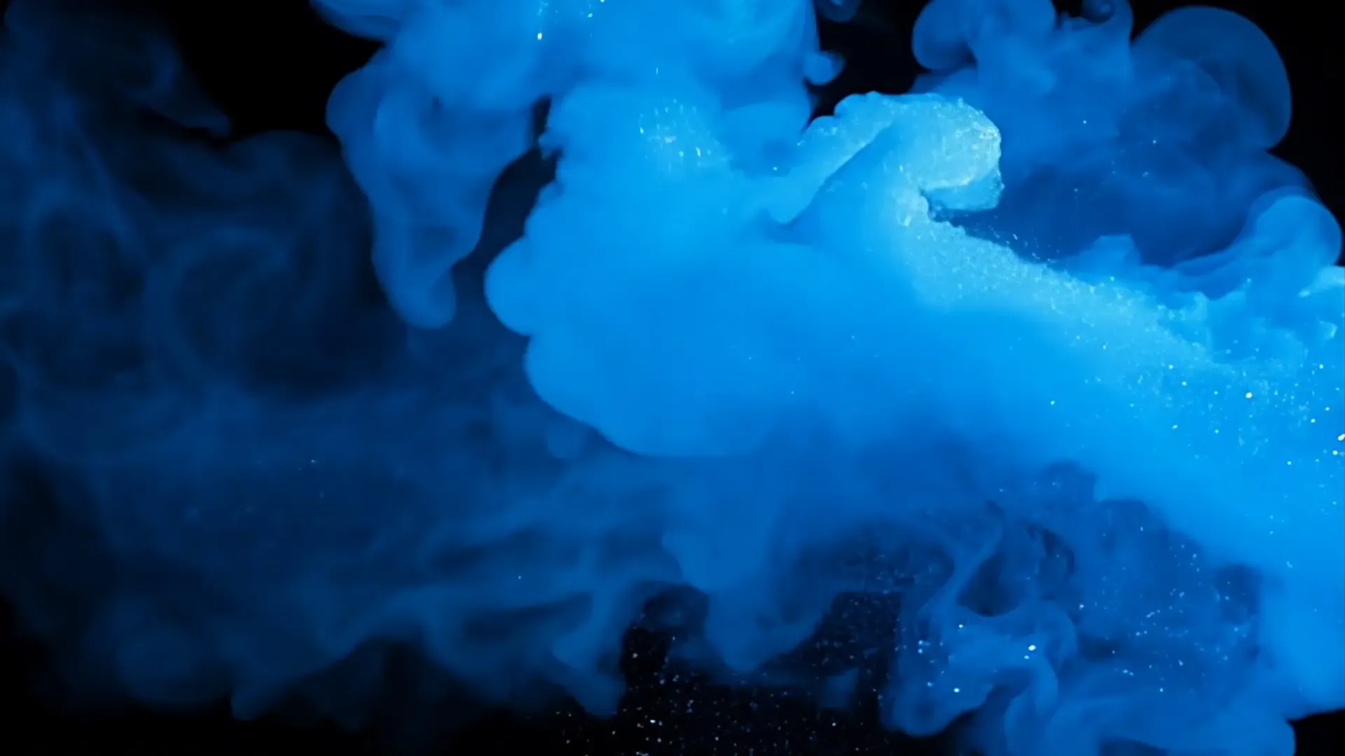 Dynamic Blue Smoke Burst Overlay for Futuristic Logo Animations